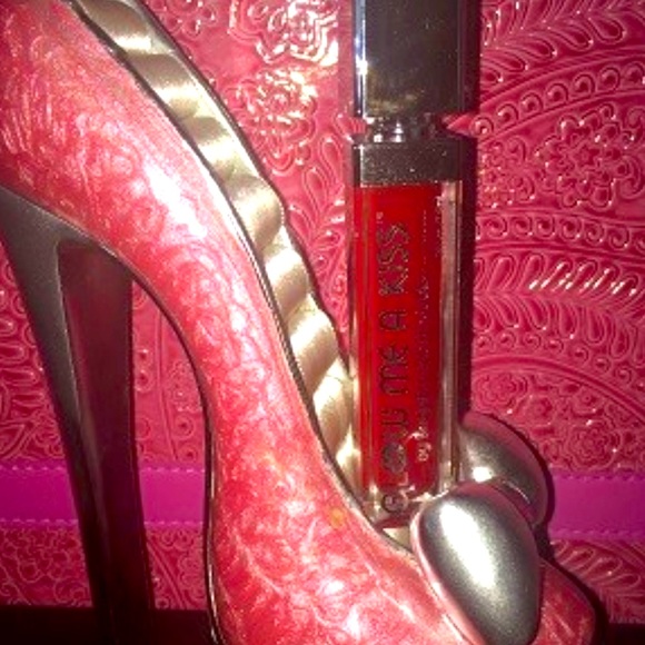 Free Ship NWT RED LIGHT UP LIP GLOSS w MIRROR. 100s in stock great girl gifts!💋 - Picture 1 of 8